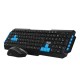 3GO COMBODRILEH2 teclado USB QWERTY Negro - COMBODRILEH2