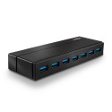 Lindy 43228 hub de interfaz USB 3.2 Gen 1 (3.1 Gen 1) Type-A 5000 Mbit/s Negro