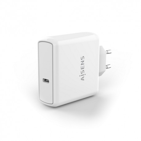 AISENS Cargador PD3.0 QC3.0 1 Puerto 1xUSB-C 60W, Blanco - ASCH-1PD60-W