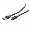 Cablexpert CCP-USB3-AMCM-0.5M cable USB 0,5 m 2.0/3.2 Gen 1 (3.1 Gen 1) USB A USB C Negro