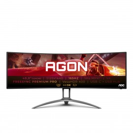 AOC AG493UCX2 pantalla para PC 124,5 cm (49'') 5120 x 1440 Pixeles Quad HD LED Negro, Rojo