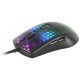 Mars Gaming MMR Negro Ratón Gaming RGB Chroma Estructura Translúcida Ultra-ligera 58g 12800 DPI Switches Mecánicos HUANO