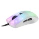 Mars Gaming MMRW Blanco, Ratón Gaming RGB Chroma Estructura Translúcida Ultra-ligera 58g 12800 DPI Switches Mecánicos HUANO