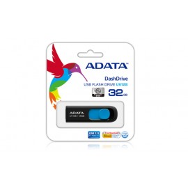 ADATA DashDrive UV128 128GB 128GB USB 3.0 (3.1 Gen 1) Tipo A Negro, Azul unidad flash USB - AUV128-128G-RBE