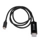 V7 V7UCHDMI-1M adaptador de cable de vídeo USB Type-C 3.2 Gen 1 HDMI Negro