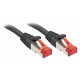 Lindy Rj45/Rj45 Cat6 1m cable de red Negro S/FTP (S-STP) - 47777