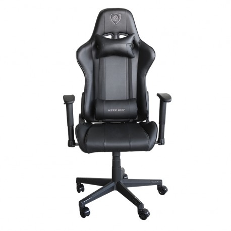 KeepOut XSPRO-RACING Silla para videojuegos universal Asiento acolchado Negro