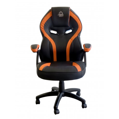 KeepOut XS200 Silla para videojuegos universal Asiento acolchado Negro, Naranja