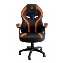 KeepOut XS200 Silla para videojuegos universal Asiento acolchado Negro, Naranja