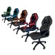 KeepOut XS200 Silla para videojuegos universal Asiento acolchado Negro, Naranja