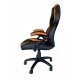 KeepOut XS200 Silla para videojuegos universal Asiento acolchado Negro, Naranja