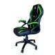 KeepOut XS200 Silla para videojuegos universal Asiento acolchado Negro, Verde