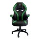 KeepOut XS200 Silla para videojuegos universal Asiento acolchado Negro, Verde