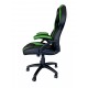 KeepOut XS200 Silla para videojuegos universal Asiento acolchado Negro, Verde