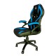 KeepOut XS200 Silla para videojuegos universal Asiento acolchado Negro, Azul