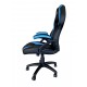 KeepOut XS200 Silla para videojuegos universal Asiento acolchado Negro, Azul