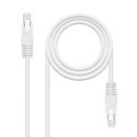 Nanocable CABLE RED LATIGUILLO RJ45 CAT.6 UTP AWG24, BLANCO, 0.5 M - 10.20.0400-W