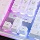 Mars Gaming MK220W Blanco, Teclado Gaming H-Mech, FRGB Rainbow y Halo, Antighosting, Idioma Español - MK220WES