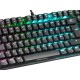 Mars Gaming MKREVOPROBES Negro Teclado H-Mech RGB Tamaño Compacto TKL y Pad Numérico Switch OUTEMU PRO Azul Idioma Español