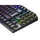 Mars Gaming MKREVOPROBES Negro Teclado H-Mech RGB Tamaño Compacto TKL y Pad Numérico Switch OUTEMU PRO Azul Idioma Español