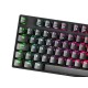 Mars Gaming MKREVOPROBES Negro Teclado H-Mech RGB Tamaño Compacto TKL y Pad Numérico Switch OUTEMU PRO Azul Idioma Español