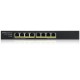 Zyxel GS1915-8EP Gestionado L2 Gigabit Ethernet (10/100/1000) Energía sobre Ethernet (PoE) Negro