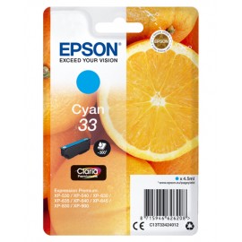 Epson Oranges Singlepack Cyan 33 Claria Premium Ink - C13T33424012