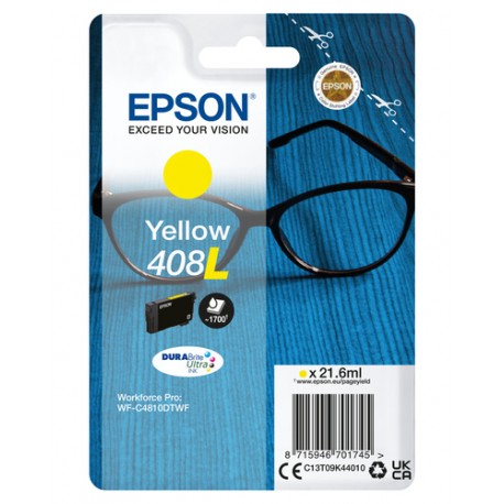 Epson Singlepack Yellow 408L DURABrite Ultra Ink - C13T09K44010