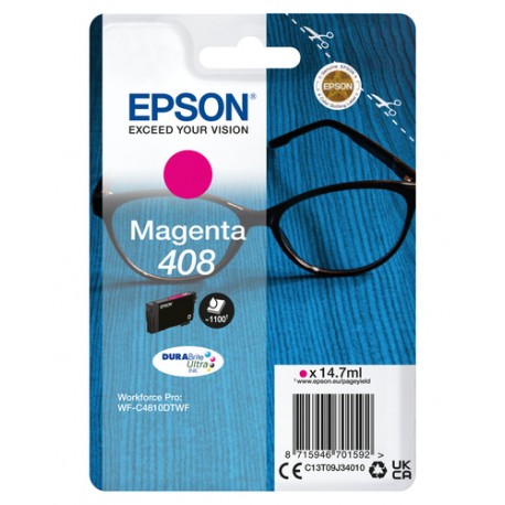 Epson Singlepack Magenta 408 DURABrite Ultra Ink - C13T09J34010