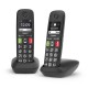 Gigaset E290 Duo Teléfono DECT/analógico Identificador de llamadas Negro - l36852-h2901-d201