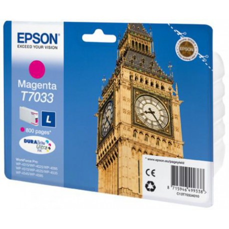 Epson  T703340 MAGENTA WP4000 4500 800PAG C13T70334010