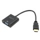 iggual Adaptador HDMI a VGA + audio (3.5 mm) - IGG317303