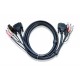 Aten 2L7D03U cable para video, teclado y ratón (kvm) Negro 3 m