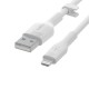 Belkin CAA008BT1MWH cable USB 1 m USB A USB C/Lightning Blanco