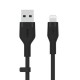 Belkin Cbl Silicqe USB-A LTG 2M noir cable USB USB A USB C/Lightning Negro - CAA008bt2MBK