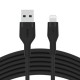 Belkin Cbl Silicqe USB-A LTG 2M noir cable USB USB A USB C/Lightning Negro - CAA008bt2MBK