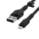 Belkin Cbl Silicqe USB-A LTG 2M noir cable USB USB A USB C/Lightning Negro - CAA008bt2MBK