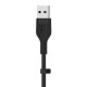 Belkin Cbl Silicqe USB-A LTG 2M noir cable USB USB A USB C/Lightning Negro - CAA008bt2MBK