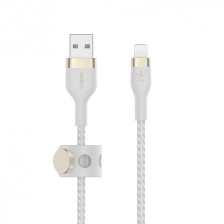 Belkin CAA010BT1MWH cable USB 1 m USB A USB C/Lightning Blanco