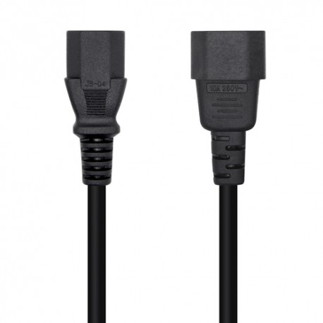 AISENS Cable Alimentación CPU, C13/H-C14/M, Negro, 3.0m - A132-0466