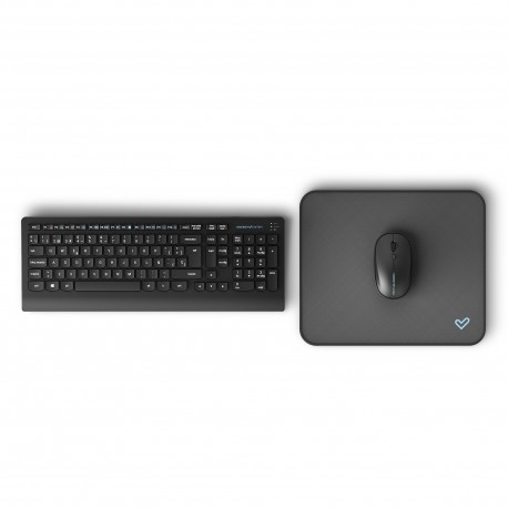 Energy Sistem Office Wireless Set 3 Silent teclado RF inalámbrico QWERTY Español Negro - 453016