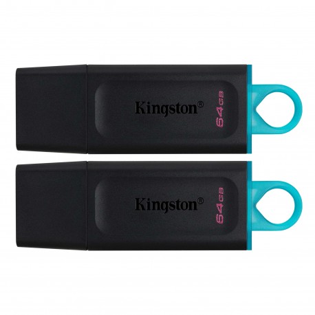 Kingston Technology DataTraveler Exodia unidad flash USB 64 GB USB tipo A 3.2 Gen 1 (3.1 Gen 1) Negro - dtx/64gb-2p