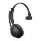 Jabra Evolve2 65, UC Mono Auriculares Inalámbrico Diadema Oficina/Centro de llamadas USB tipo A Bluetooth Negro