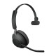 Jabra Evolve2 65, UC Mono Auriculares Inalámbrico Diadema Oficina/Centro de llamadas USB tipo A Bluetooth Negro