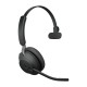 Jabra Evolve2 65, MS Mono Auriculares Inalámbrico Diadema Oficina/Centro de llamadas USB tipo A Bluetooth Negro