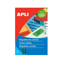 APLI SP-12991 Amarillo Etiqueta para impresora autoadhesiva