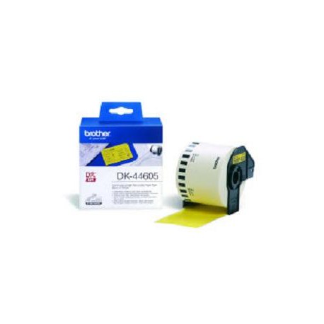 BROTHER DK-44605 Continuous Removable Yellow Paper Tape (62mm) DK-44605