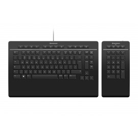 3Dconnexion Keyboard Pro with Numpad teclado USB Negro