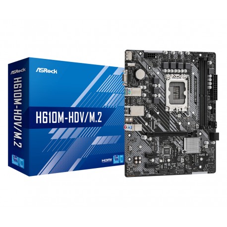 Asrock H610M-HDV/M.2 Intel H610 LGA 1700 micro ATX