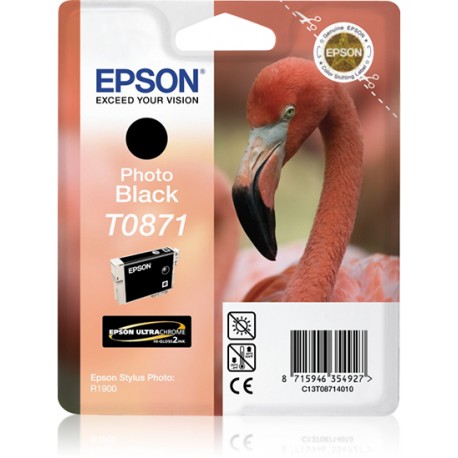 Epson Flamingo Cartucho T0871 negro foto - C13T08714010--D